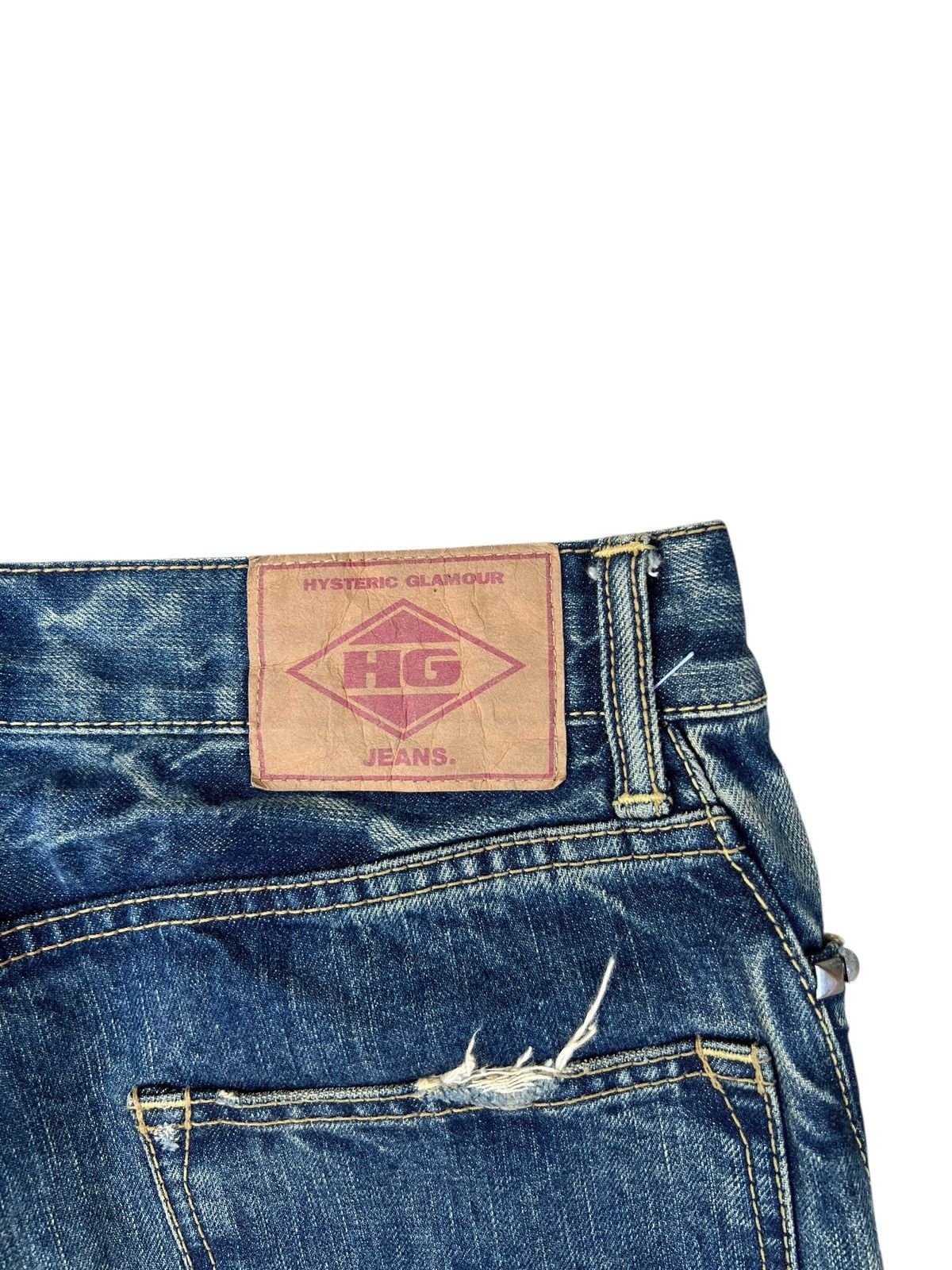 Hysteric Glamour RARE💥 Vintage SAMPLE HG Break it Up Mud Wash Denim Jeans Size US 32 / EU 48 - 19 Thumbnail
