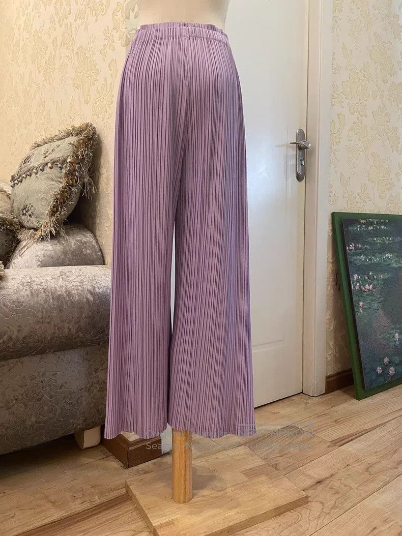Issey Miyake Issey Miyake size:5 Purple Midi Skirt Size 22" - 5 Thumbnail