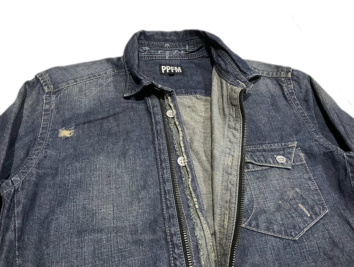 Hysteric Glamour × PPFM × Seditionaries 🔥Sick Y2K PPFM Zipper Denim Shirt Size US M / EU 48-50 / 2 - 6 Thumbnail