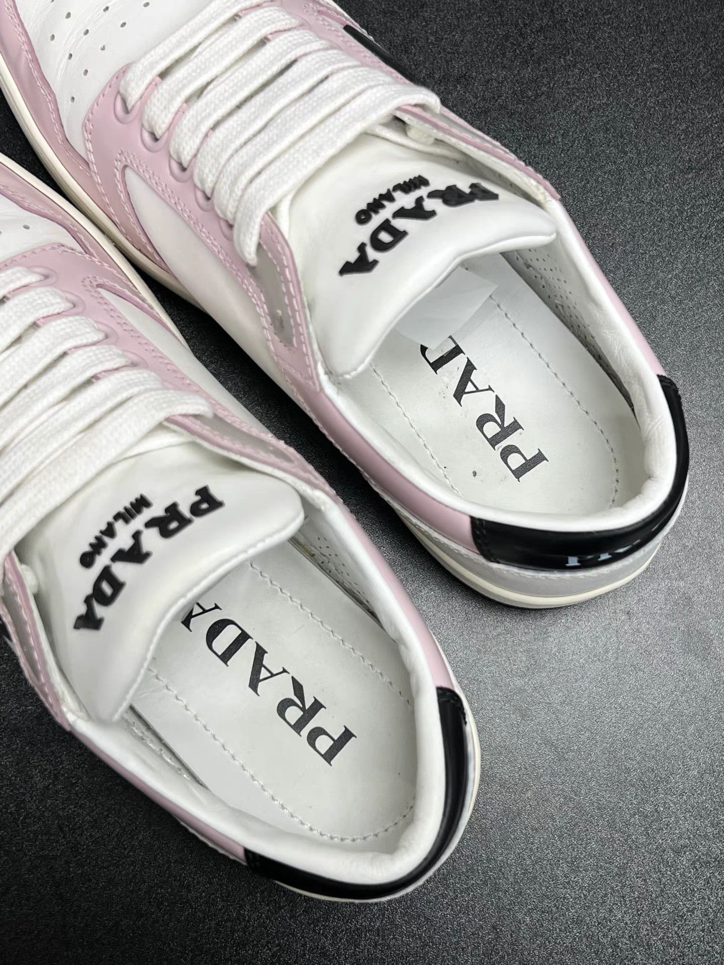 Prada PRADA District White & Pink Sneakers K15 Size US 5.5 / IT 35.5 - 4 Thumbnail
