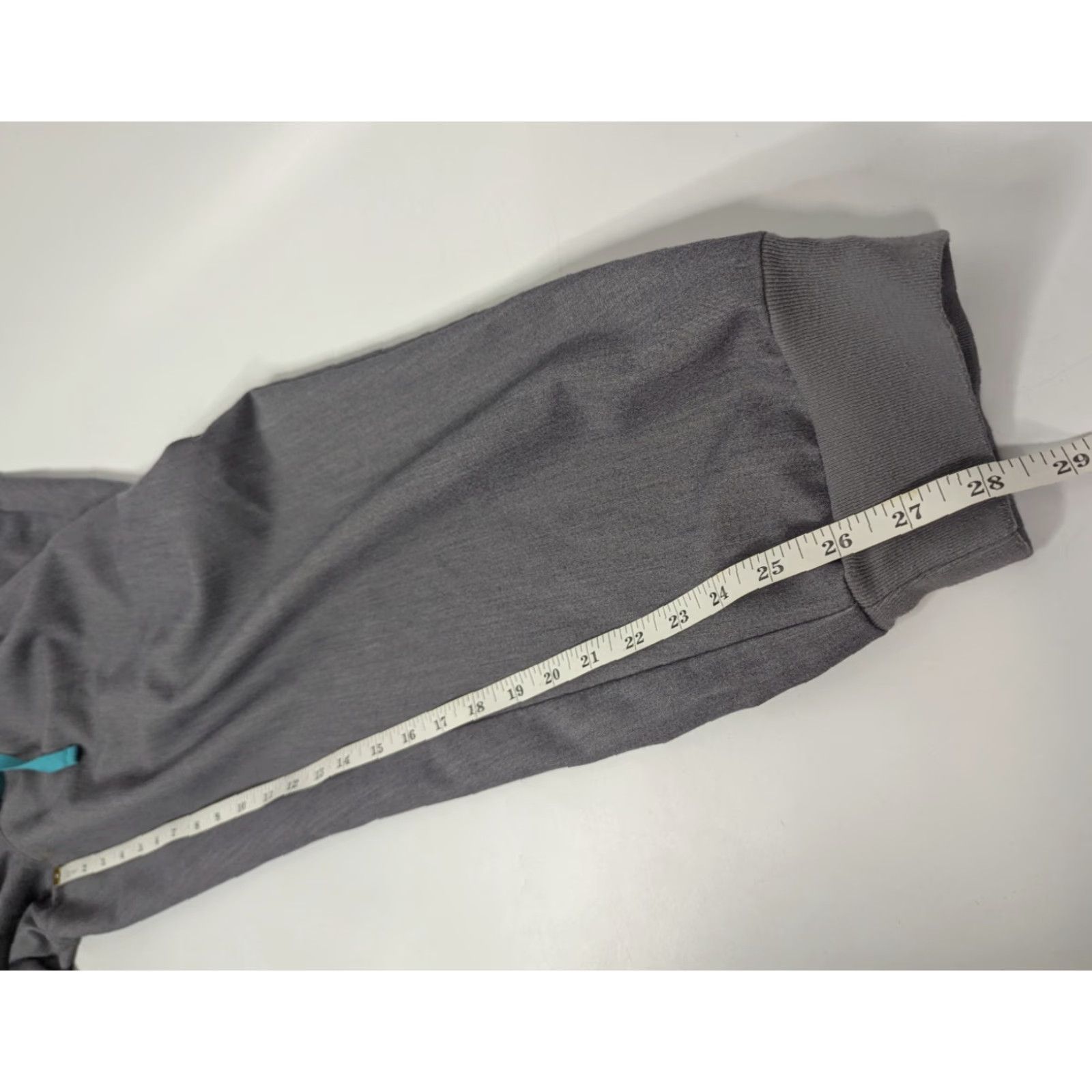 Vintage FIGS Jogger Pant Scrub Bottom 3XL Tall Grey Drawstring Waist Women Medical Polyester Blend Solid 1SW200002 Size US 39 - 5 Thumbnail