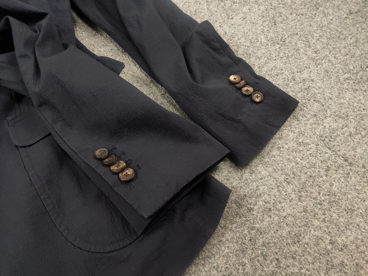 Doppiaa Doppiaa Italy Design navy color AAbibo Suit Blazer Pants Size 50R - 8 Thumbnail