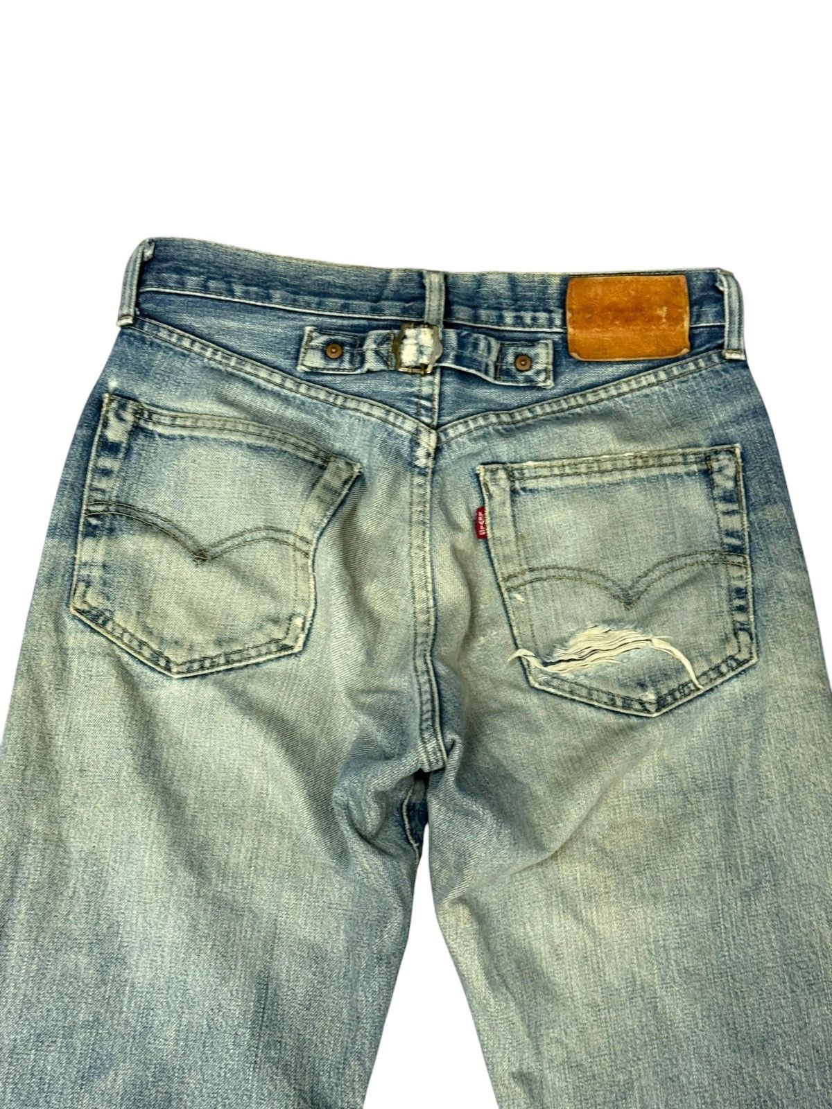 Levi's Vintage Clothing Levi’s Big E 701 LVC Japan Straight Distress Selvedge 3🟦5 Size US 29 - 15 Thumbnail