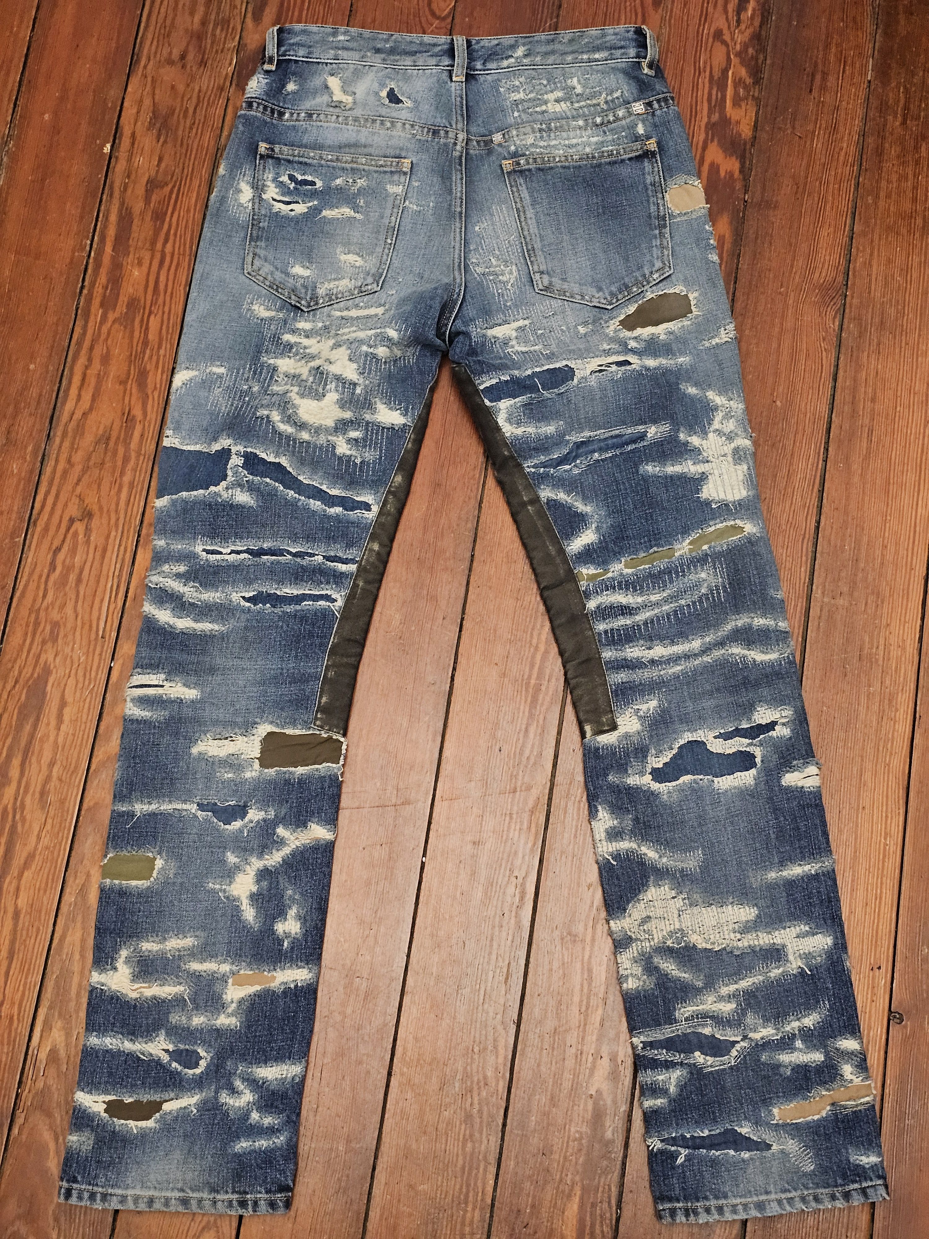 Givenchy Givenchy blue boro moleskin patch jeans, new with tags Size US 30 / EU 46 - 2 Thumbnail