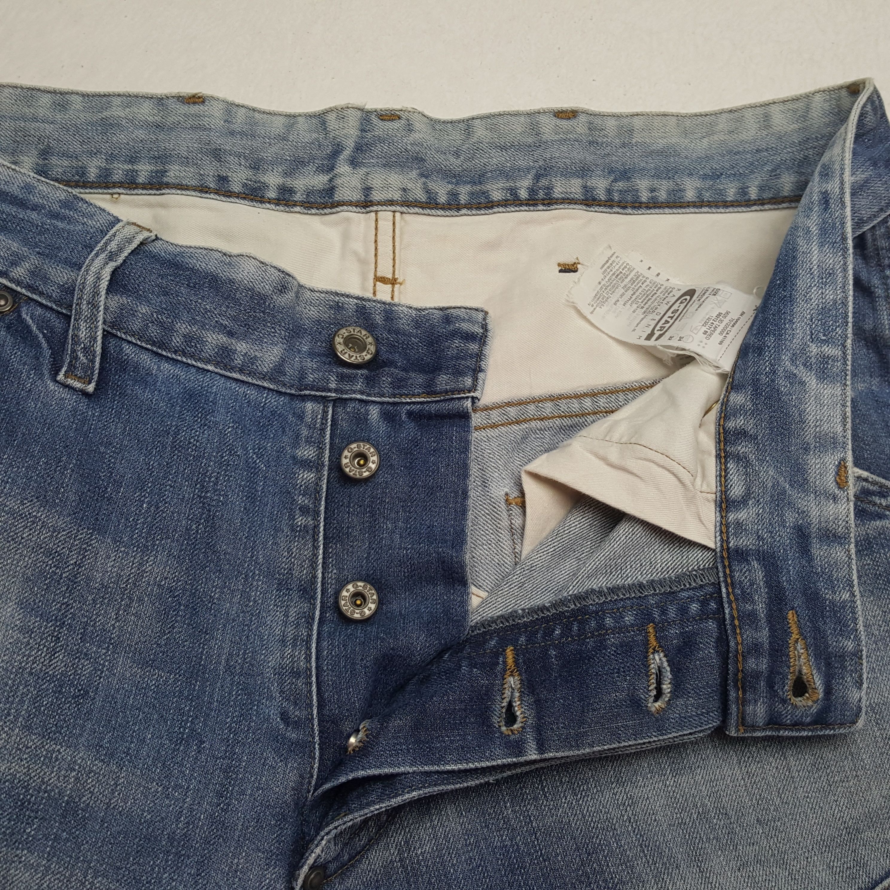 G-Star × Vintage G-STAR RAW Nice Design Riders Style Jeans Size US 34 / EU 50 - 12 Thumbnail