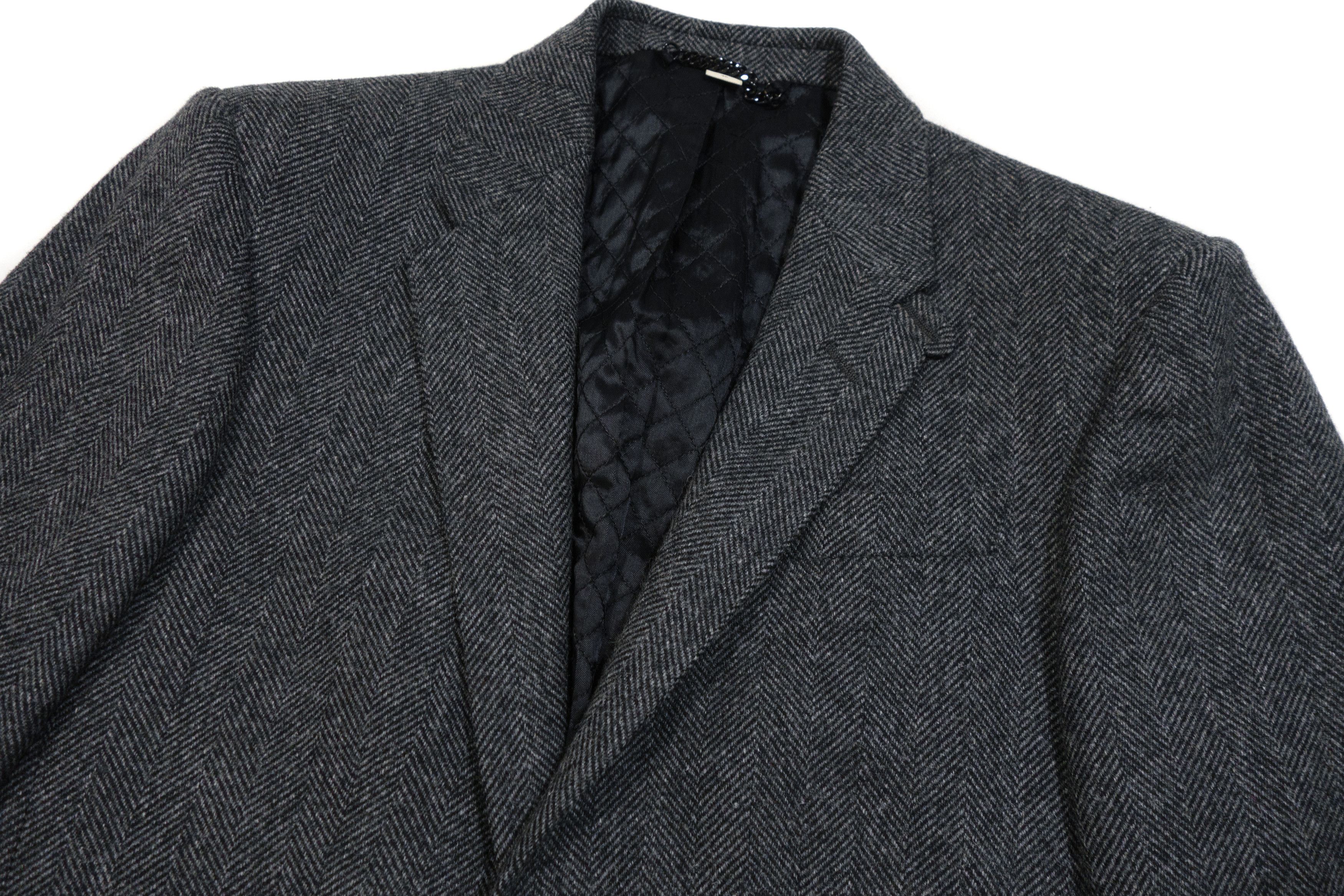 Burberry Herringbone Wool Blazer Jacket Size 46R - 3 Thumbnail