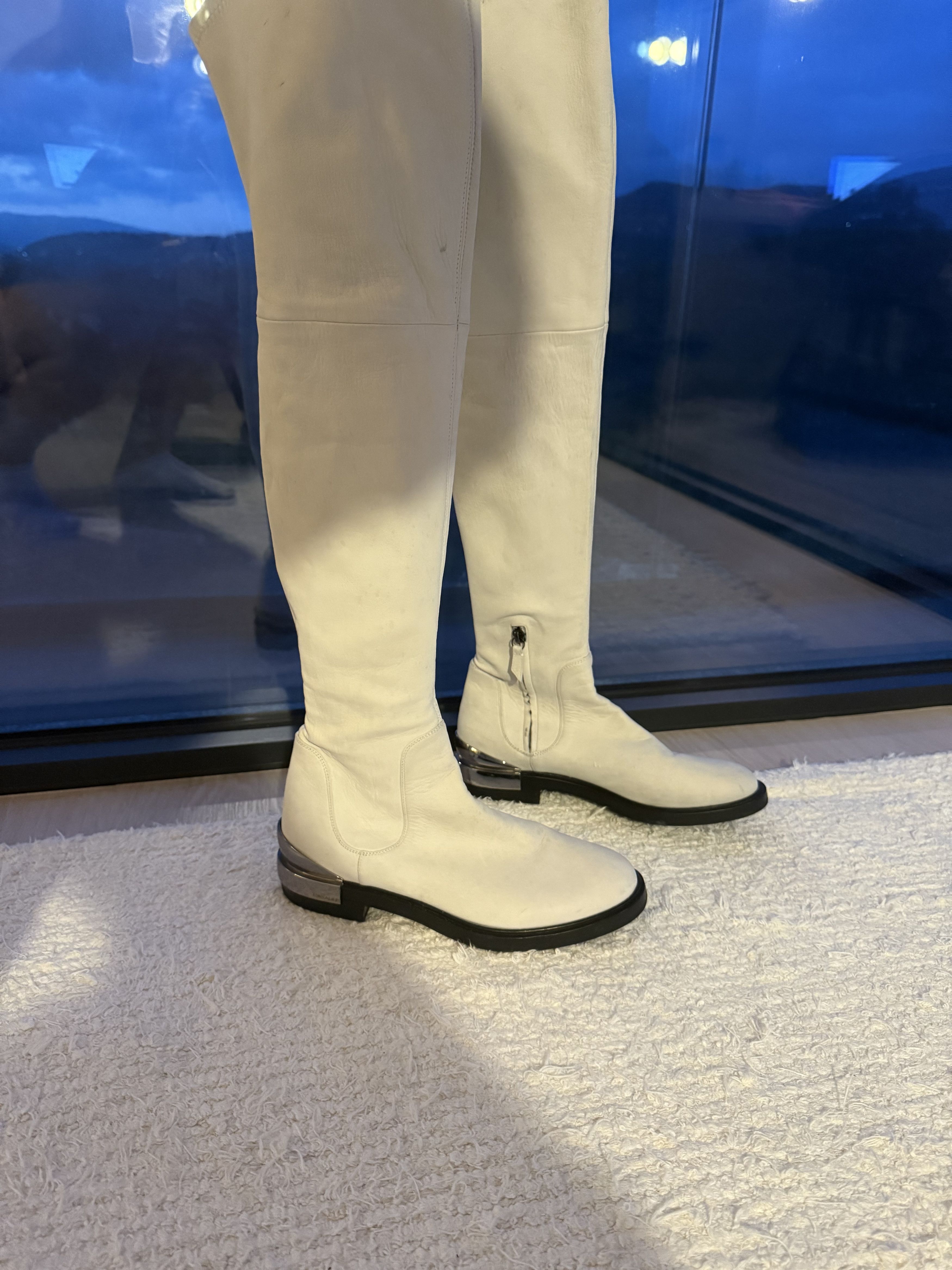 Casadei "Équinox Haute Boots" – Luxury Knee-High Platform Boots Size US 8.5 / IT 38.5 - 1 Thumbnail