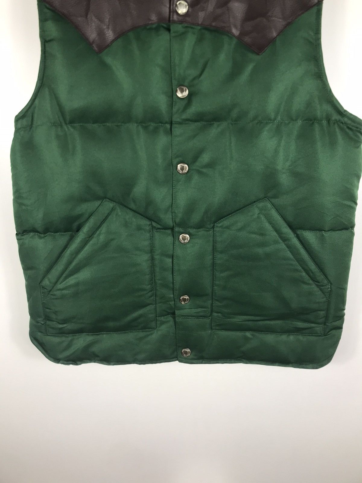 Leather ⚡️Vintage Climle Skin On Top Puffer Vest Jacket Size US L / EU 52-54 / 3 - 5 Thumbnail
