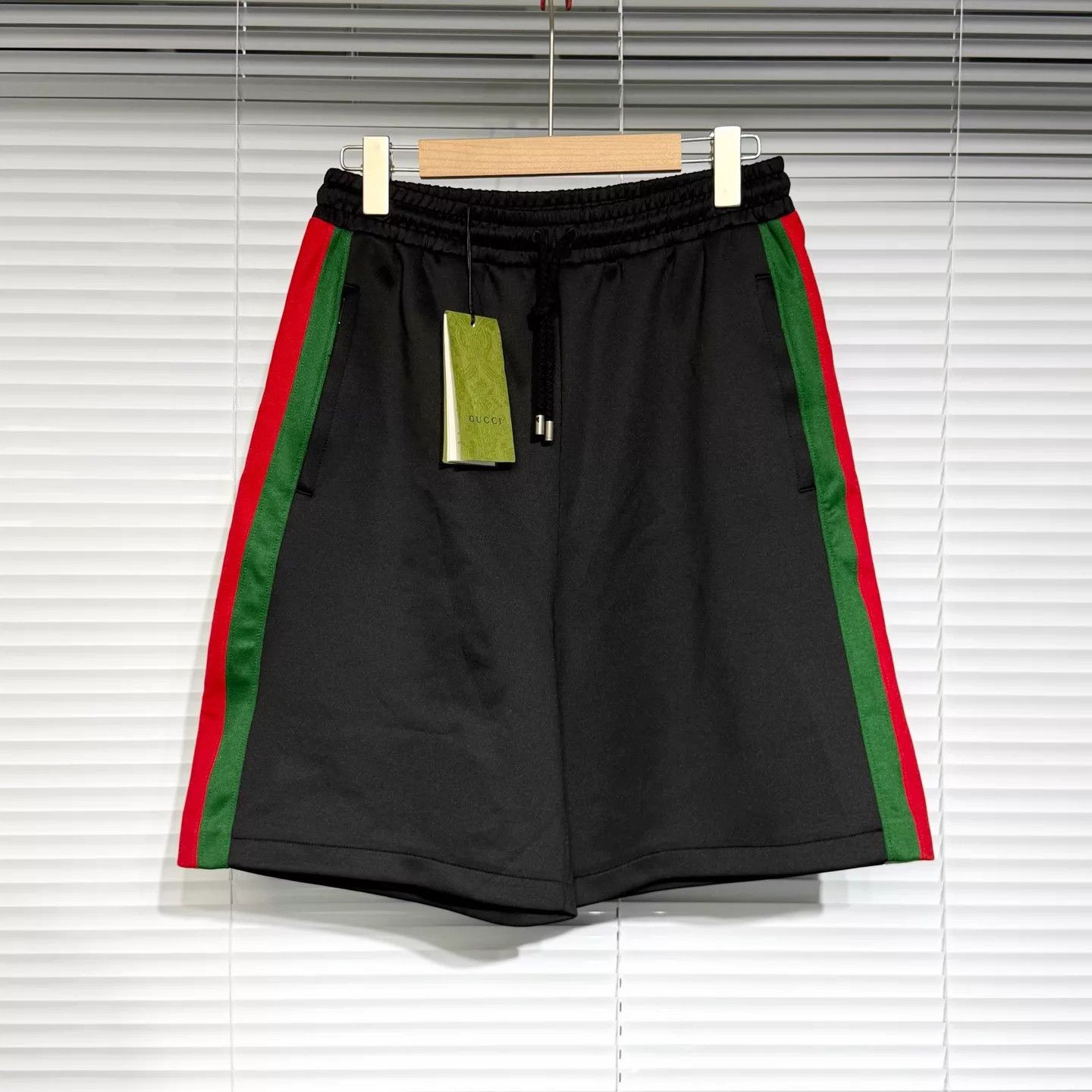 Gucci GUCCI GG Striped Black Classic Shorts S Size US 29 - 1 Thumbnail