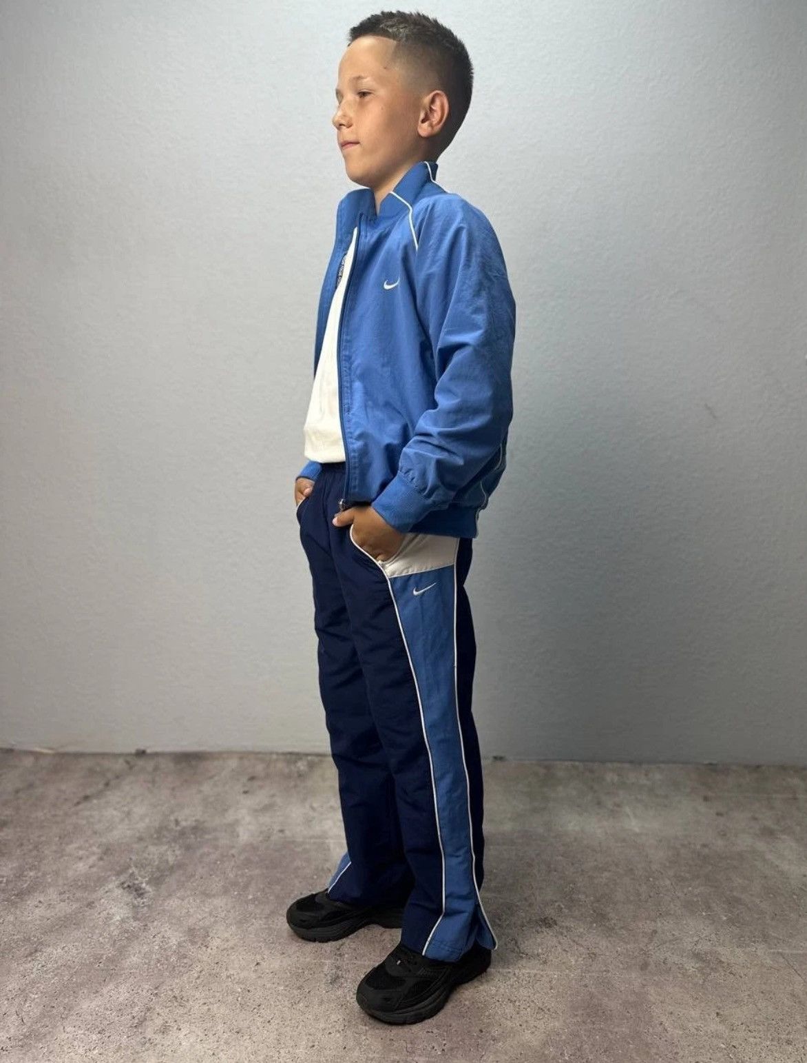 Nike Vintage Nike Track Suits kids Nylon Y2K 90s Size 10 years Size US XXS / EU 40 - 1 Thumbnail