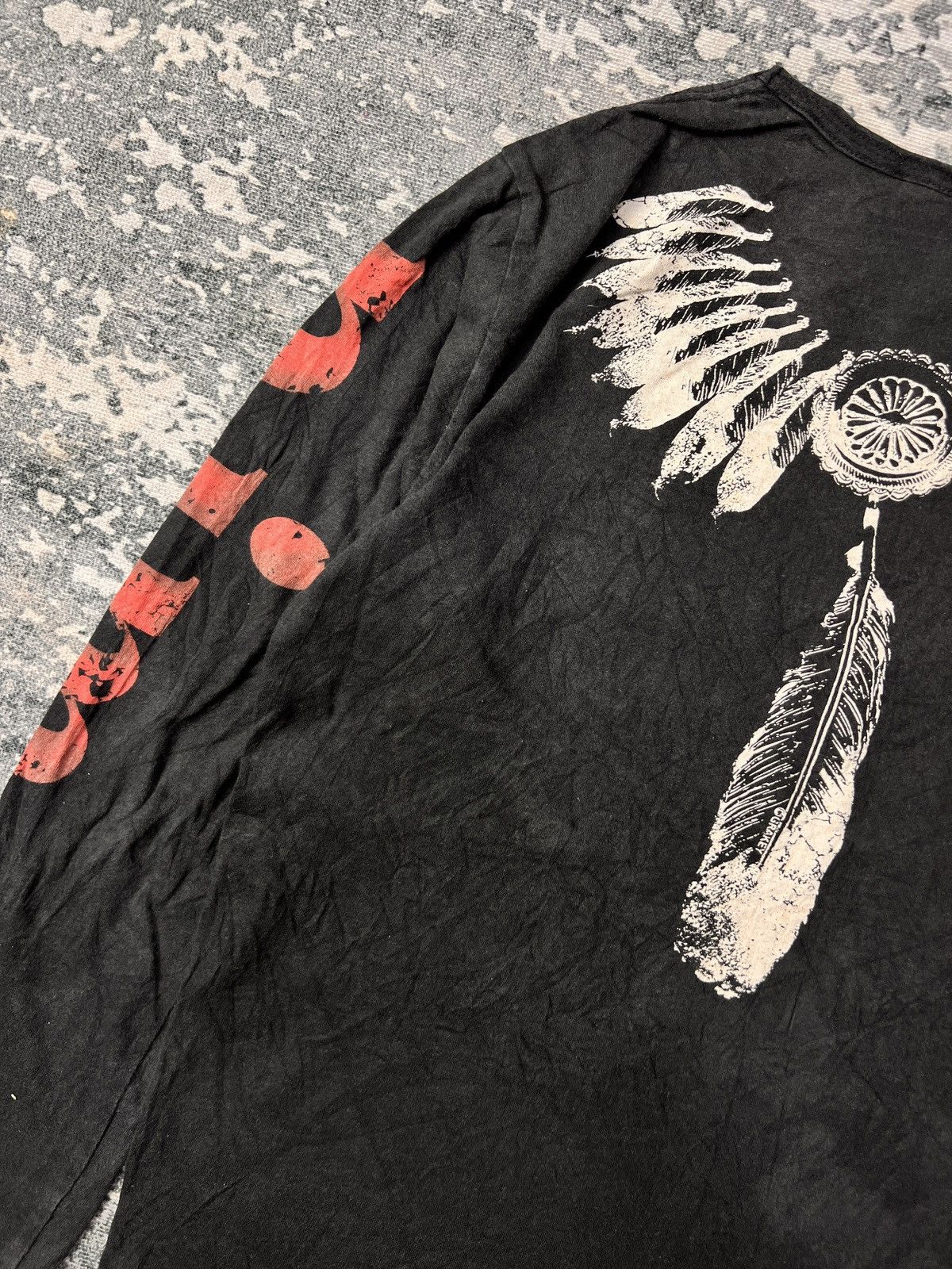 Dulcamara Japan Genorimo Grakey Feathers Tribal Ls Tshirt Size US L / EU 52-54 / 3 - 5 Thumbnail