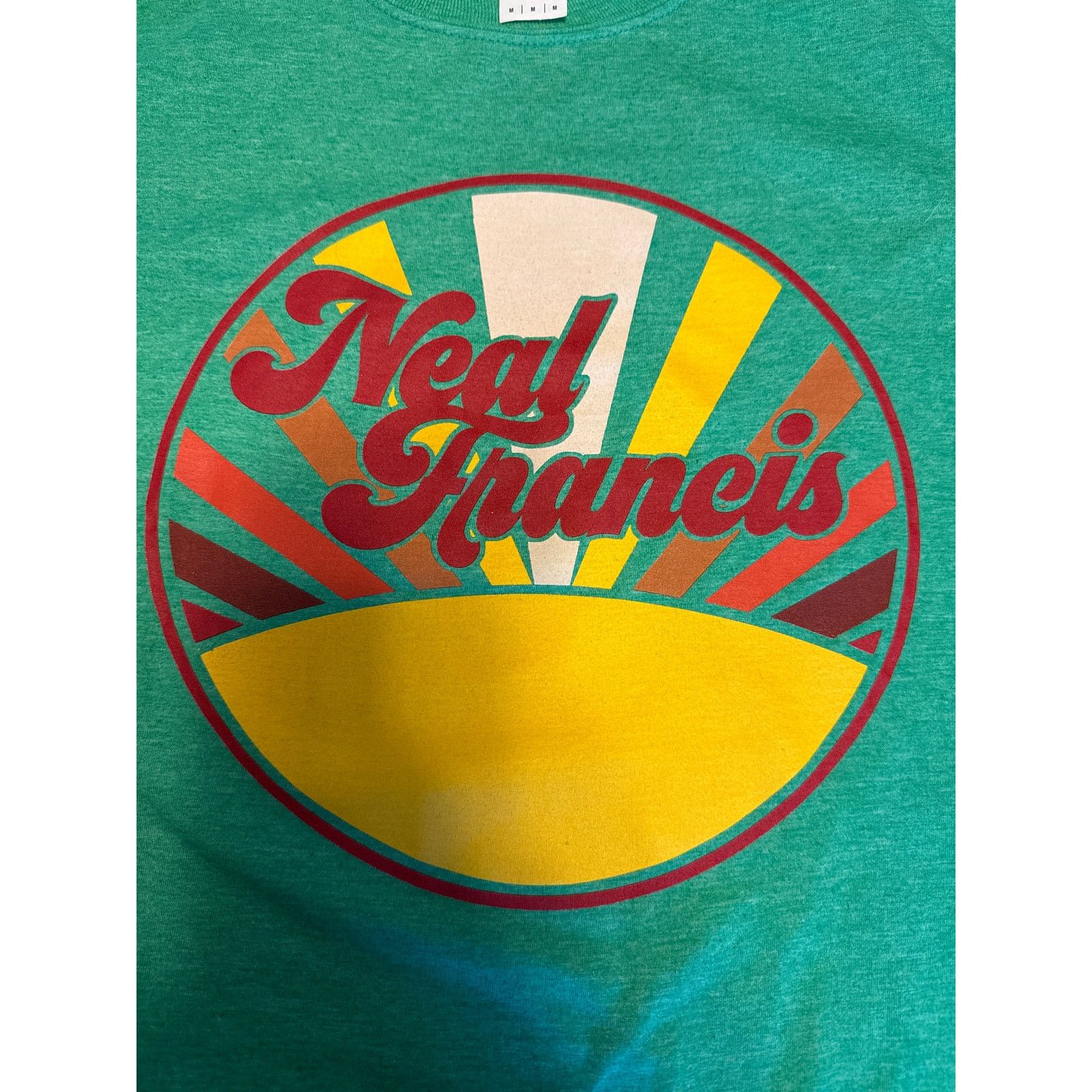 Gildan Neal Francis Band T-Shirt Green Retro Style Shirt M Size US M / EU 48-50 / 2 - 4 Thumbnail