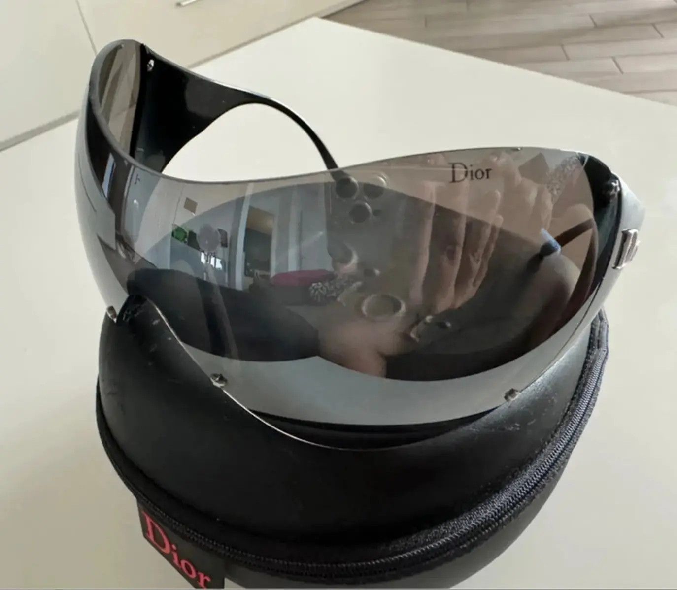Dior DIOR Sunglasses SKI Rimless Mask Pop Bike Shield RI828 Size ONE SIZE - 2 Thumbnail