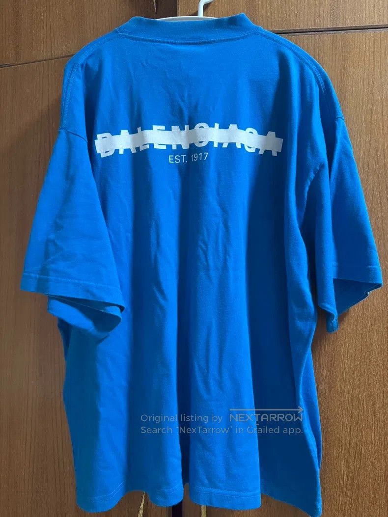 Balenciaga Balenciaga Strikethrough obscured logo printed T-shirt, sh Size US S / EU 44-46 / 1 - 1 Thumbnail