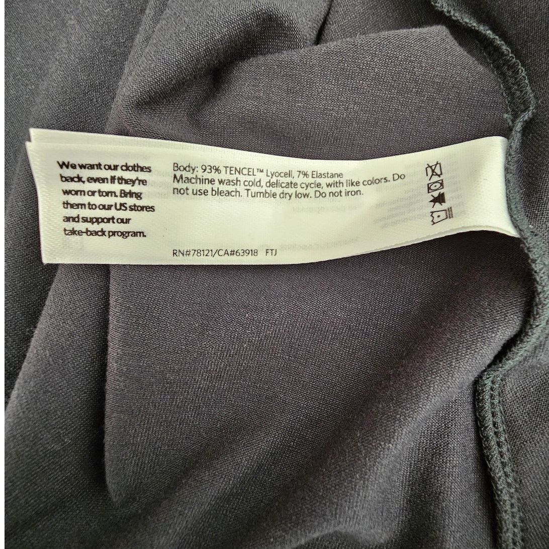 Eileen Fisher Eileen Fisher Green Jersey Tencel A-Line V-Neck Tunic Top S Size S / US 4 / IT 40 - 7 Thumbnail