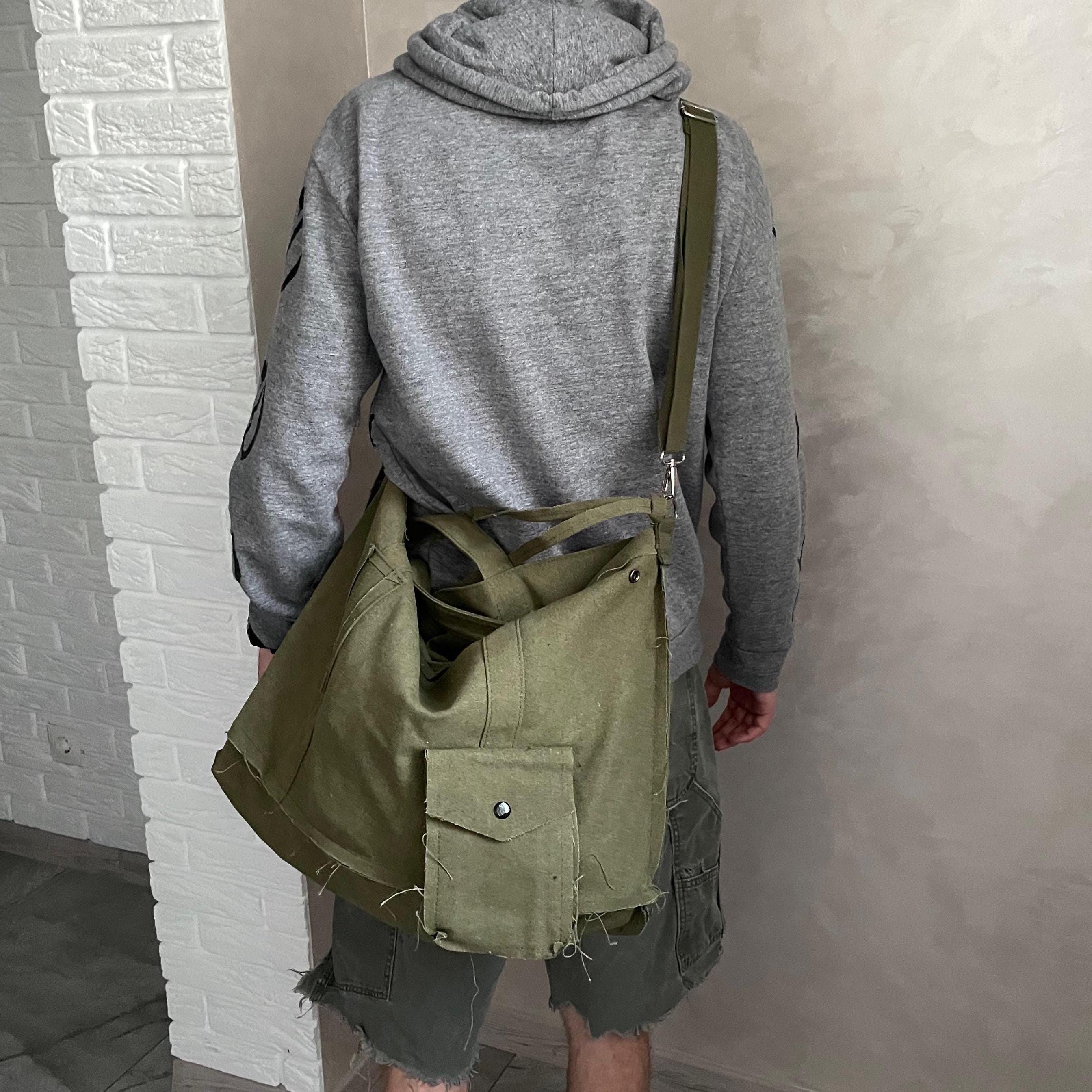 Other Large Messenger bag y2k grunge opium faded distressed alt Size ONE SIZE - 4 Thumbnail