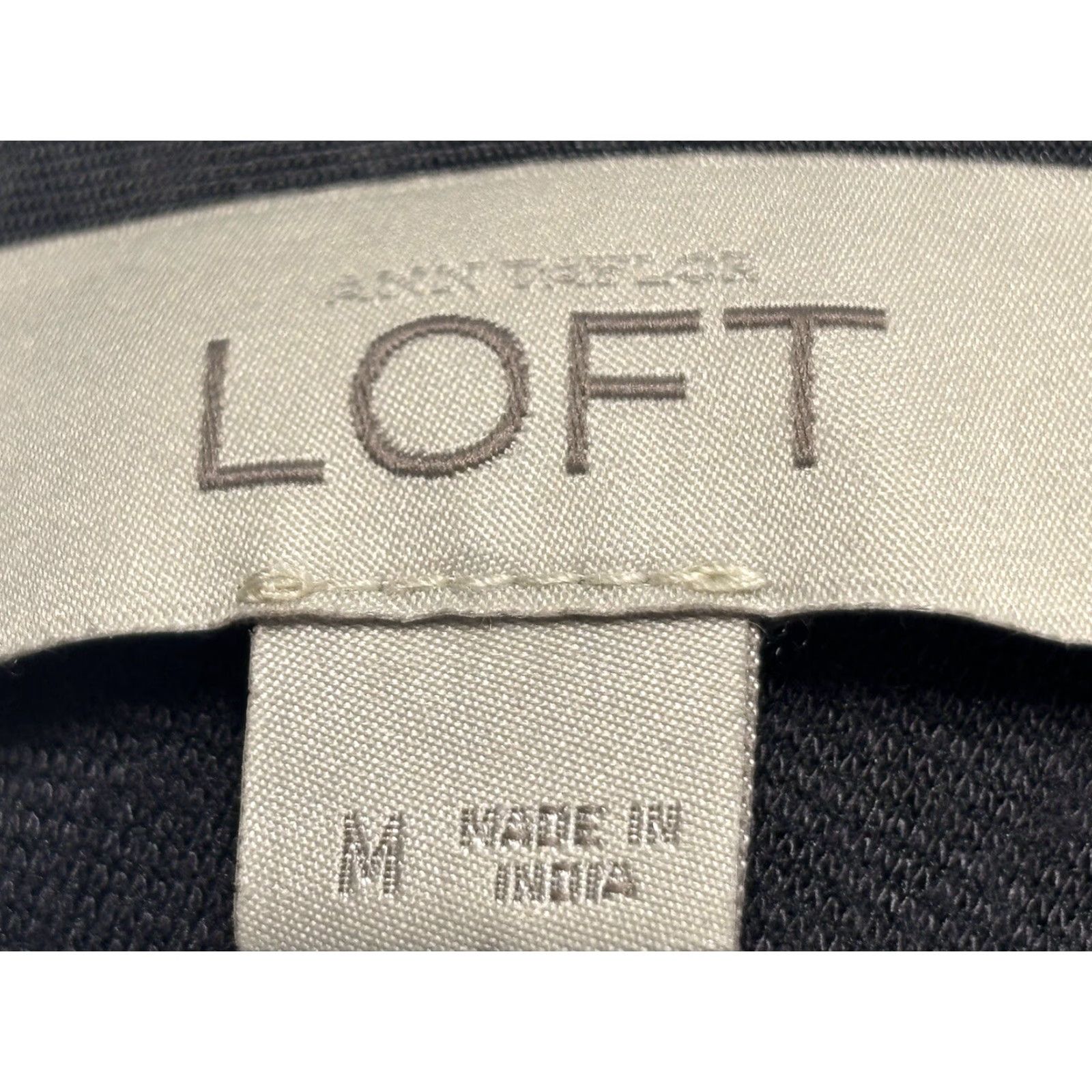 Loft Ann Taylor LOFT Sleeveless Drop Waist Dress Womens M Grey Eyelet Trim Boho Shift Size M / US 6-8 / IT 42-44 - 6 Thumbnail