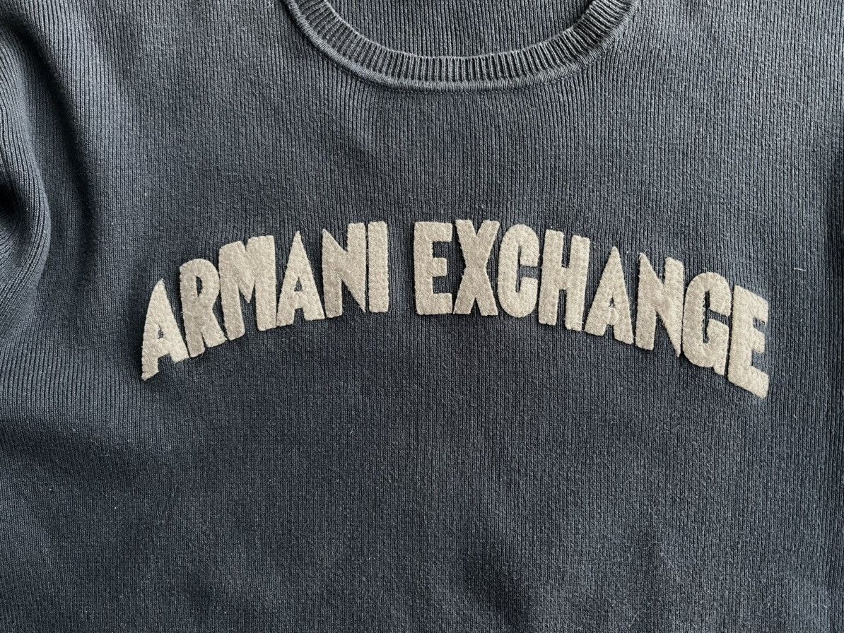 Armani × Armani Exchange Vintage knit Armani exchange navy blue sweater Size US M / EU 48-50 / 2 - 3 Thumbnail