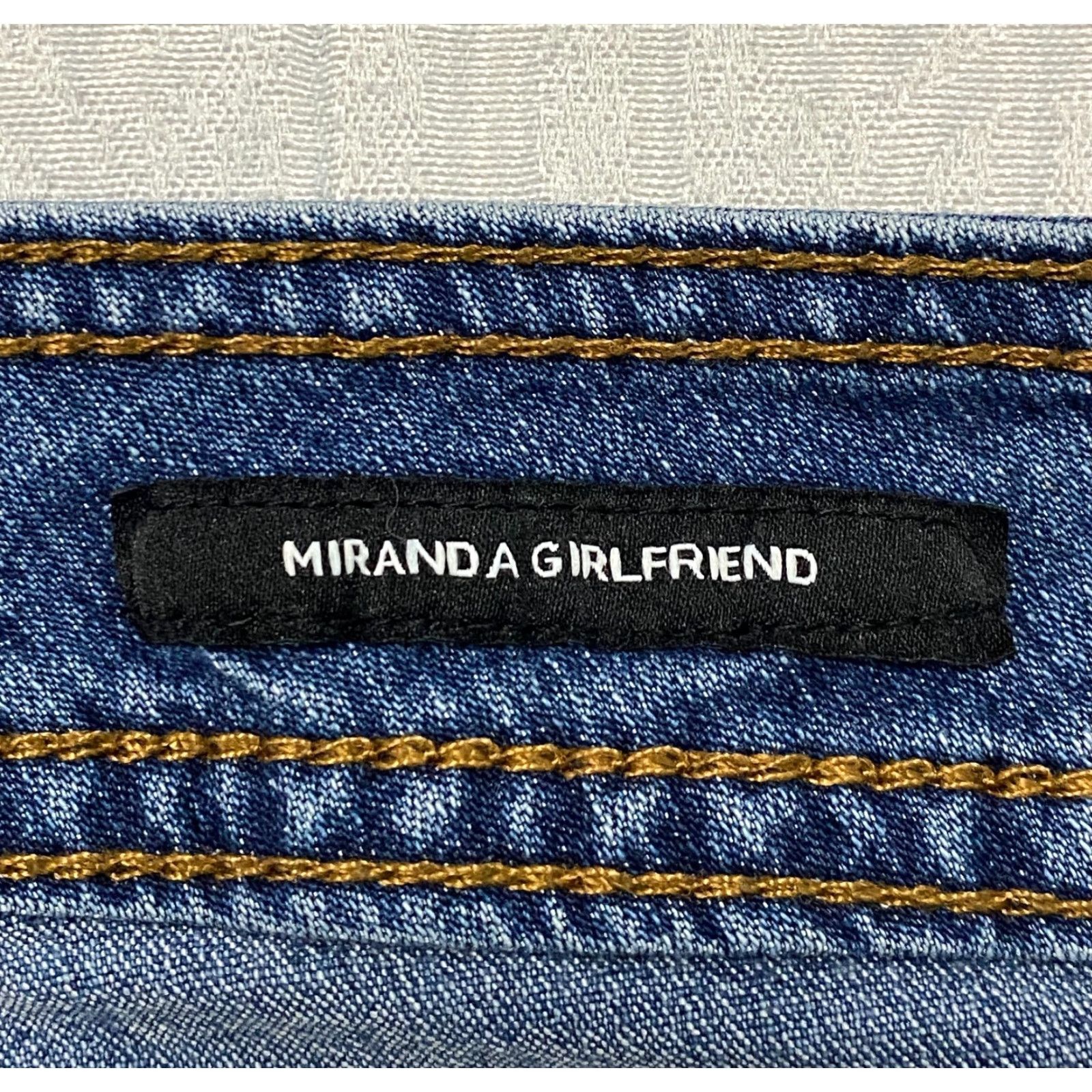 Jones New York Jones New York Miranda Jeans Womens 8 Slim Skinny 5-Pocket Denim Blue Floral Embroidered Stretch Size 30" / US 8 / IT 44 - 4 Thumbnail