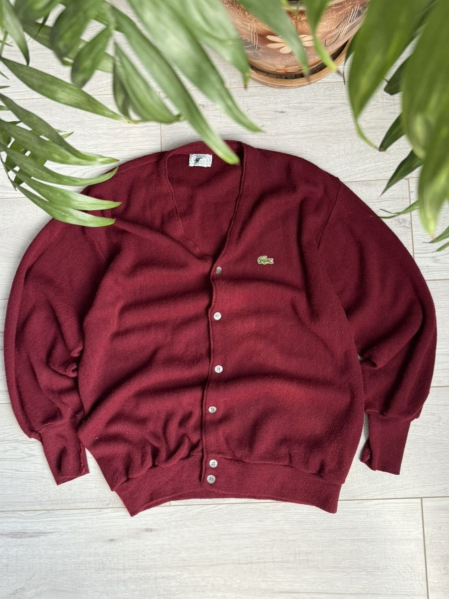 Lacoste Vintage Lacoste 80’s made in USA sweater cardigan Size US L / EU 52-54 / 3 - 1 Thumbnail