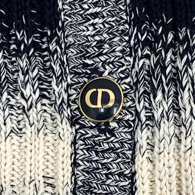 Dior Dior Dark Grey Side Button Tie Design V-neck Knit Vest K26WX Size XS / US 0-2 / IT 36-38 - 5 Thumbnail