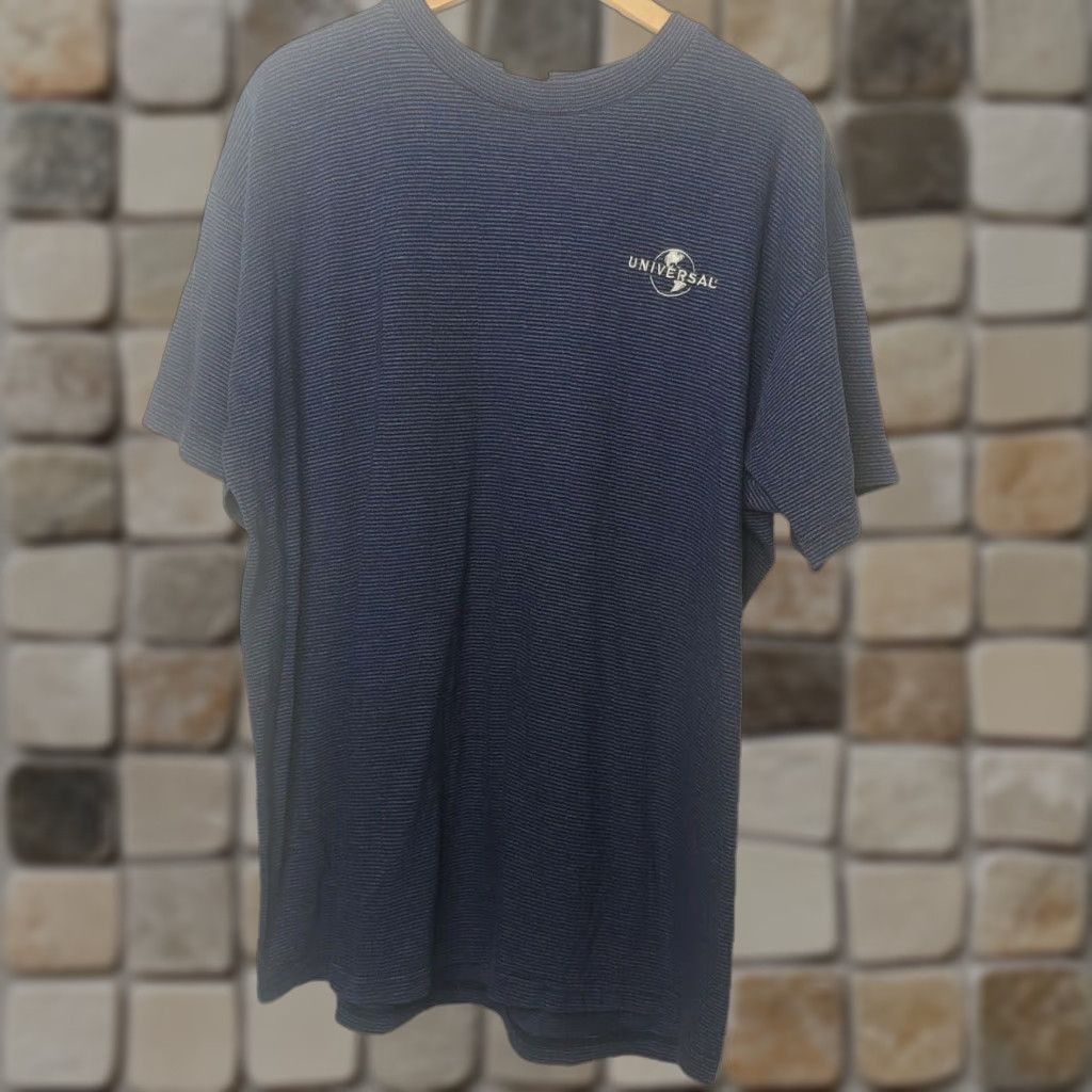 Vintage VINTAGE Universal Studios Shirt XL Blue Striped Short Sleeve Movie Size US XL / EU 56 / 4 - 1 Thumbnail