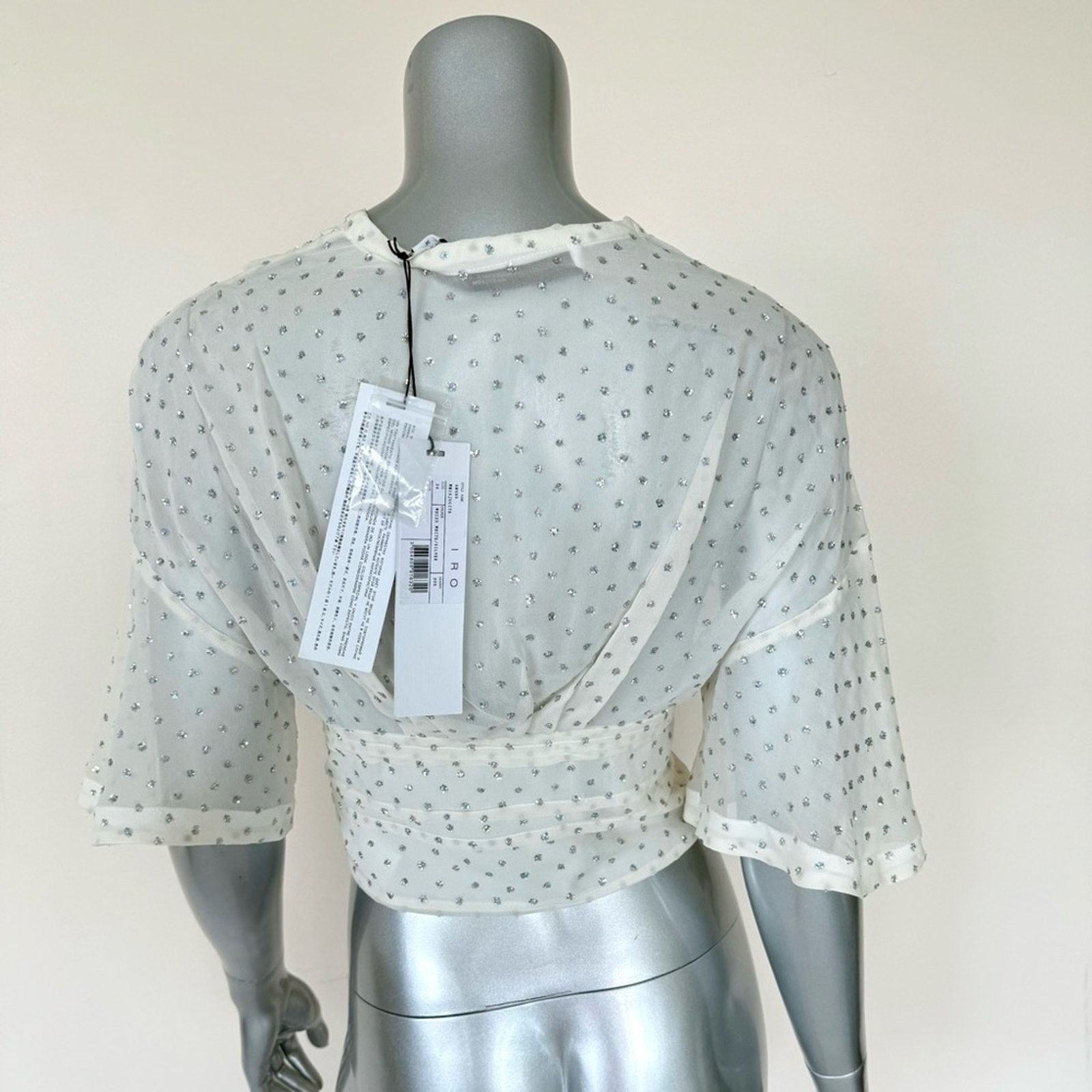 Iro NWT!!! IRO women silk top size 34 FR or XS Retail 350$ Size XS / US 0-2 / IT 36-38 - 4 Thumbnail