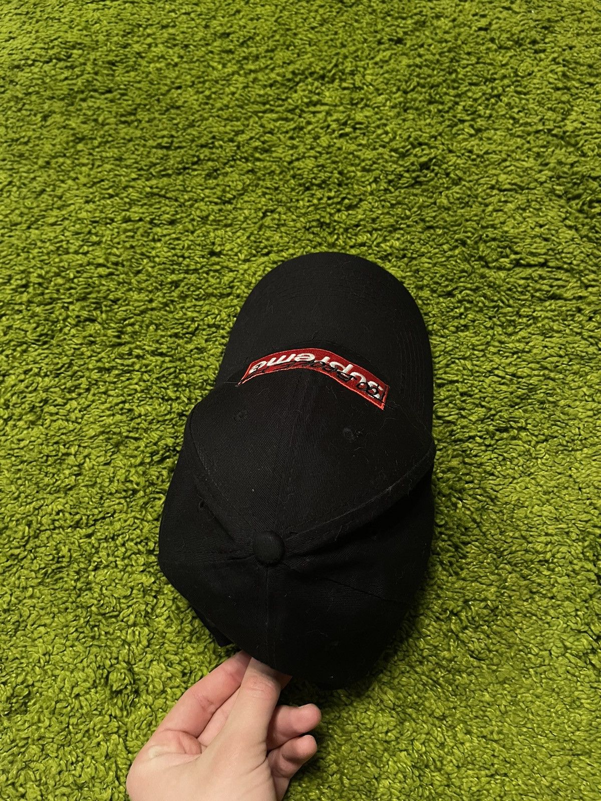 Designer × Vintage Too broke for Supreme bootleg box logo cap Size 32 - 5 Thumbnail