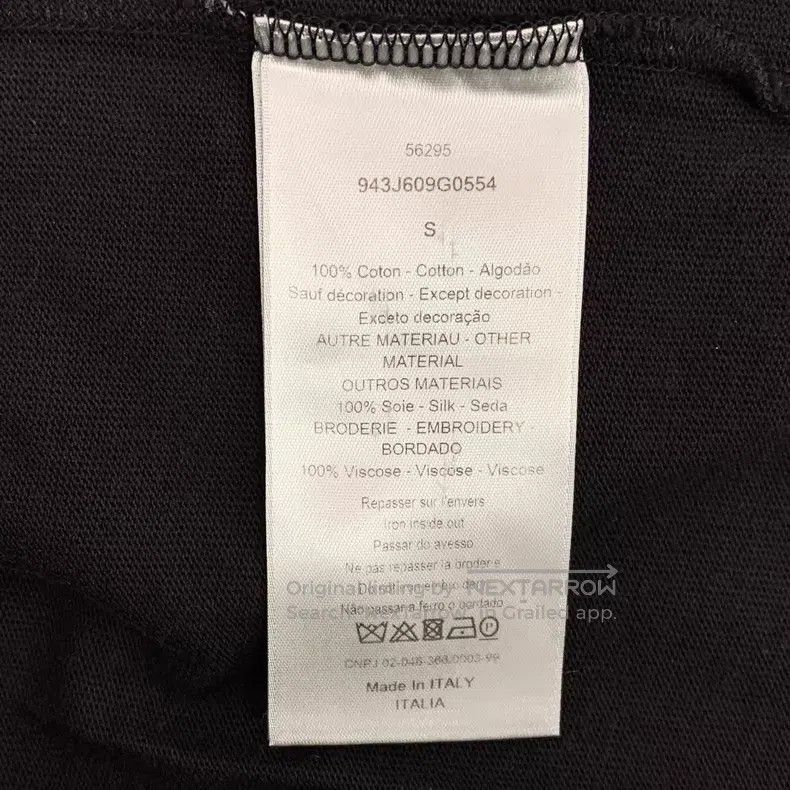 Dior Dior Black silk stitching printed round-neck short sleeves Size US S / EU 44-46 / 1 - 8 Thumbnail