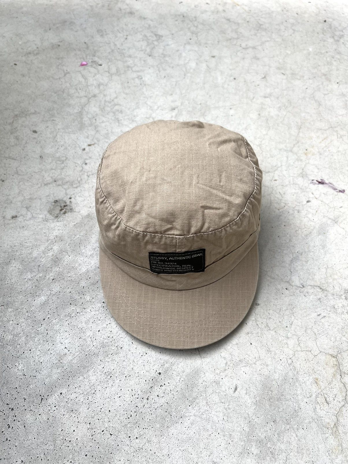 Stussy 90s Stussy Military Patrol Army Hat Vintage Cadet Cap Rare