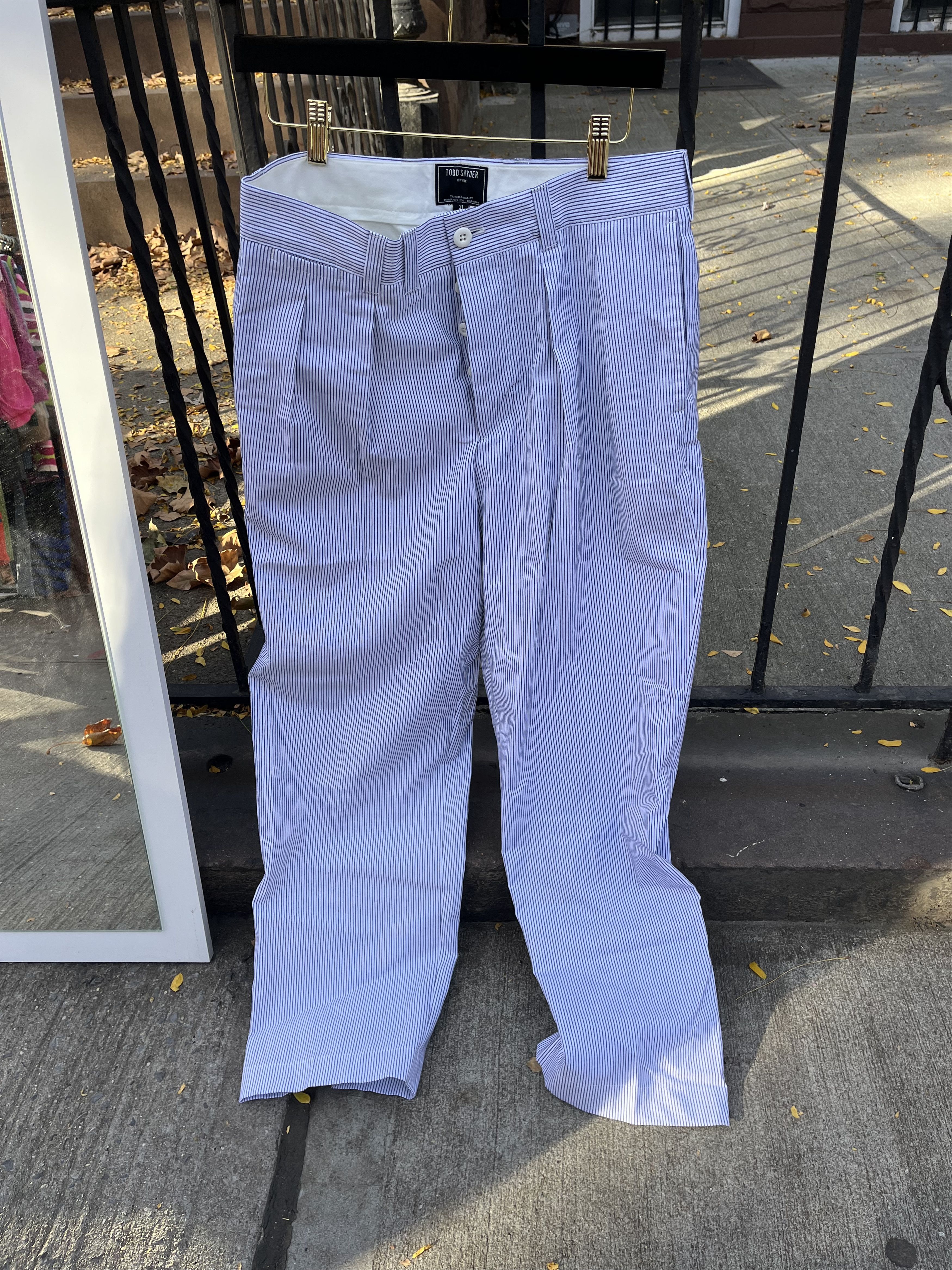 Todd Snyder Pinstripe Todd Snyder dress pants Size US 31 - 1 Thumbnail