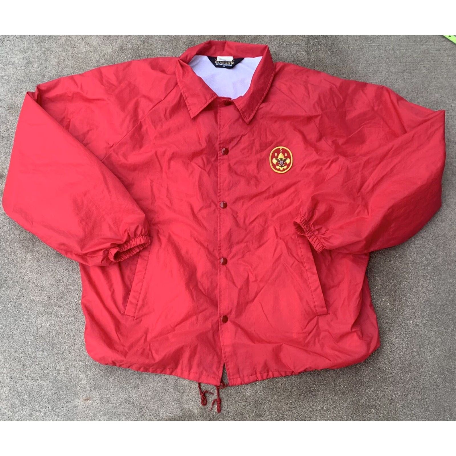 Area VINTAGE Boy Scouts Windbreaker Jacket Rimrovers San Francisco Bay Area BSA XL Jacket Size US XL / EU 56 / 4 - 6 Thumbnail