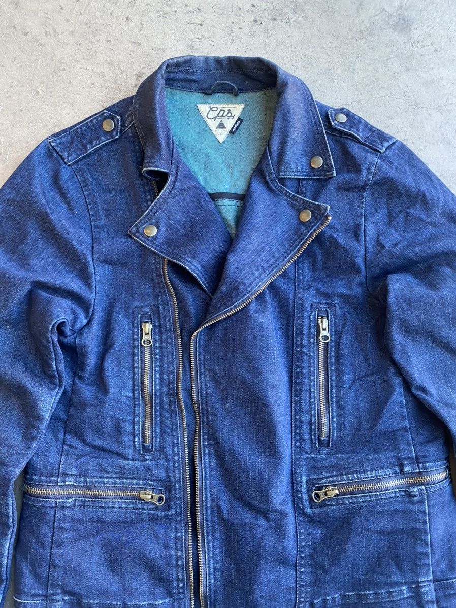 Japanese Brand × Vintage vintage denim jacket jeans multi zip cropped fit Size US M / EU 48-50 / 2 - 3 Thumbnail
