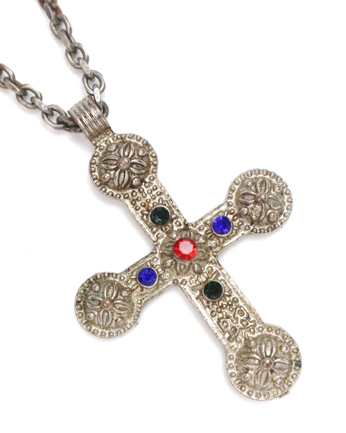 Vintage 2000S JAPANESE MADE GOTHIC MEDIEVAL ARMORY CROSS NECKLACE Size ONE SIZE - 3 Thumbnail