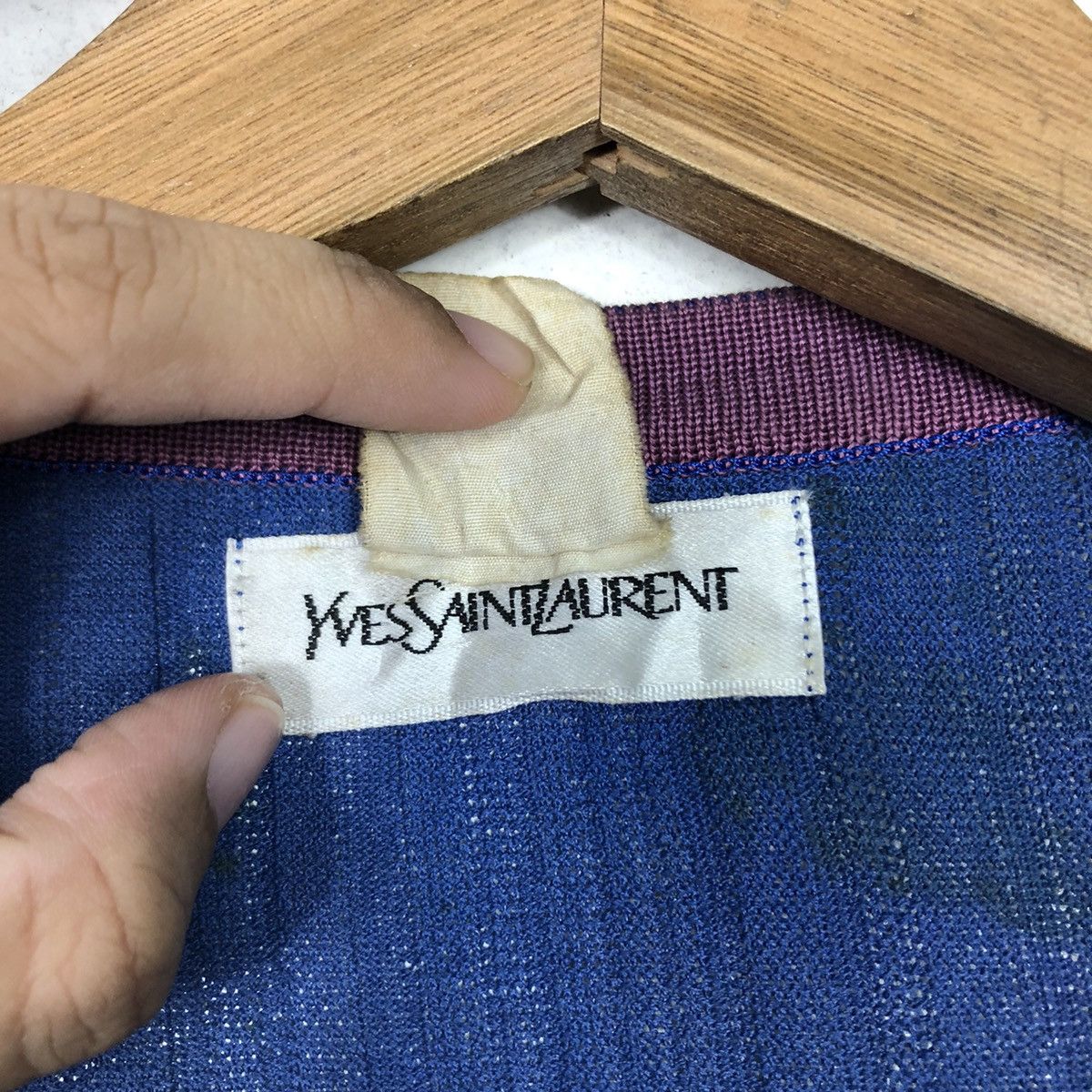 Yves Saint Laurent Vintage Indigo Woven Tunic Shirt Yves Saint Laurent Size M / US 6-8 / IT 42-44 - 18 Thumbnail