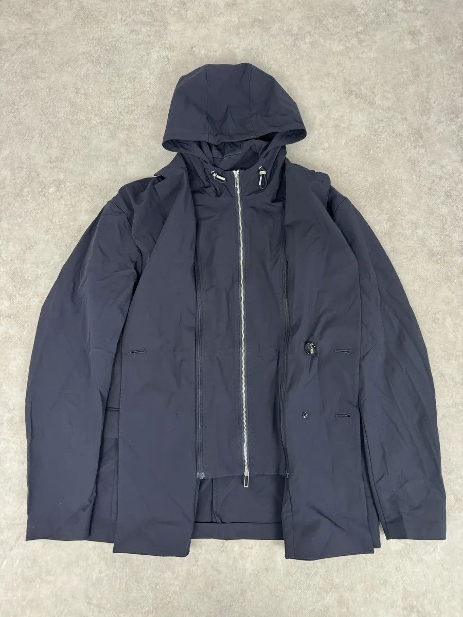 Emporio Armani 2010s Emporio Armani Multi Zip Windbreaker Navy Layered Hooded Jacket Size US M / EU 48-50 / 2 - 5 Thumbnail