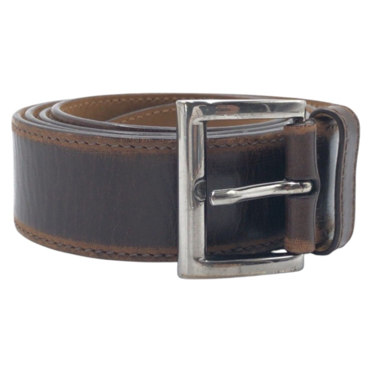 Prada Prada Prada 1C 3889 Leather Metal Belt Leather Other 1C 3889 Size ONE SIZE - 1 Thumbnail