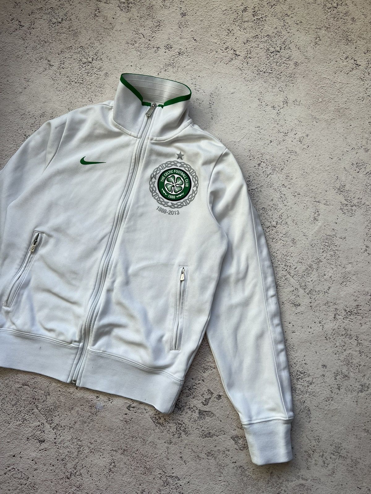 Nike × Vintage 00s Vintage Nike Boston Celtic Track Top Soccer Jacket Y2K Size US S / EU 44-46 / 1 - 6 Thumbnail
