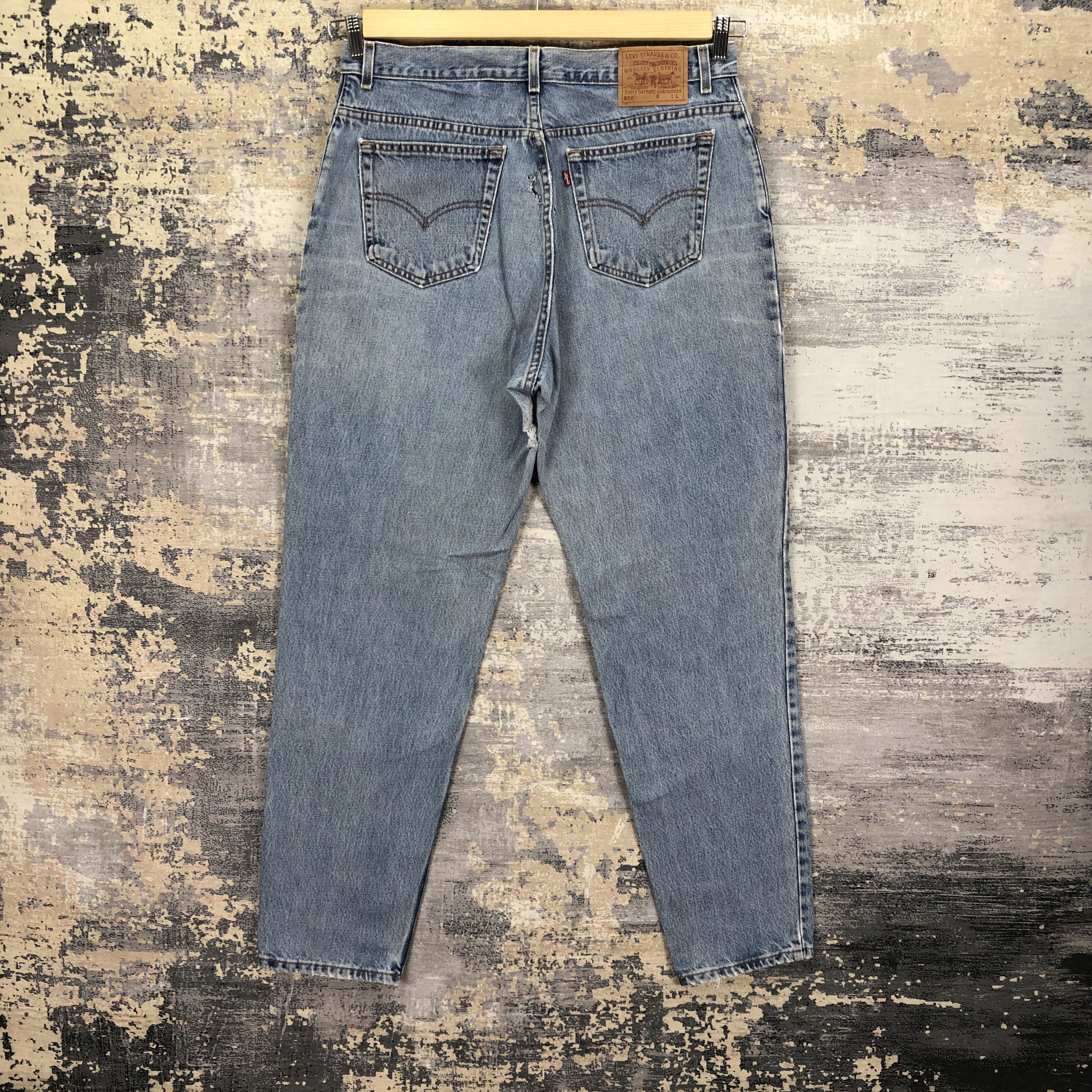 Levi's Vintage 90s Levis Sun Faded Jeans Levi's Light Wash Denim Size US 34 / EU 50 - 2 Thumbnail