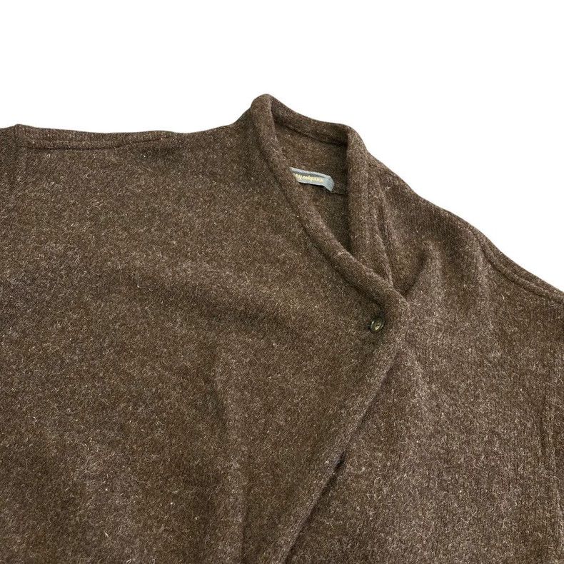 Issey Miyake Issey Miyake size:9 Brown wool cardigan Size US XXS / EU 40 - 3 Thumbnail