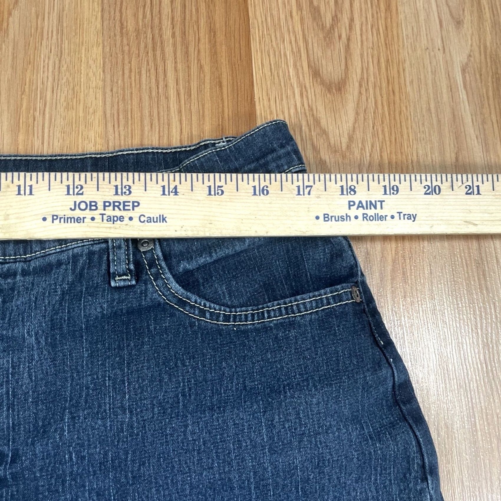 Vintage Riders Jeans Women’s 16P Relaxed Straight Leg High Rise Blue Wash Denim Pants Jeans Shirt? Size 38" / US 16 / IT 52 - 4 Thumbnail