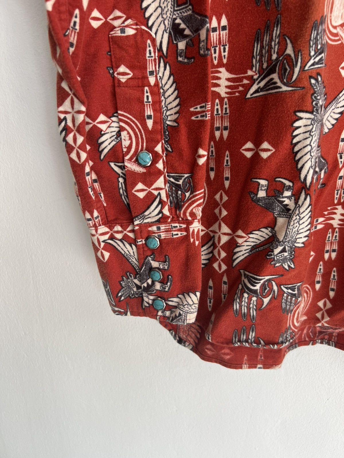 Buzz Rickson's × Indian Motorcycle × Toyo Enterprises Indian Motorcycle Native Ancient Egypt Turquoise Western Jkt Size US L / EU 52-54 / 3 - 5 Thumbnail