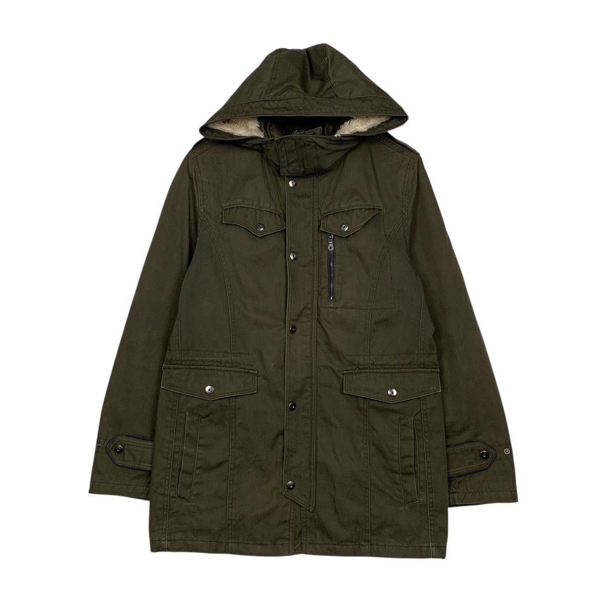 Japanese Brand Sun Dogs Wear Hooded Parka Military Jacket Size US M / EU 48-50 / 2 - 1 Thumbnail