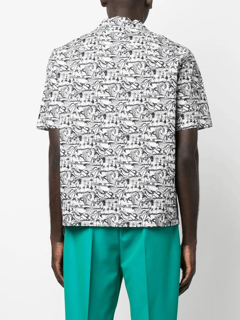 Other Waves-Print Bowling Shirt Size US L / EU 52-54 / 3 - 2 Thumbnail
