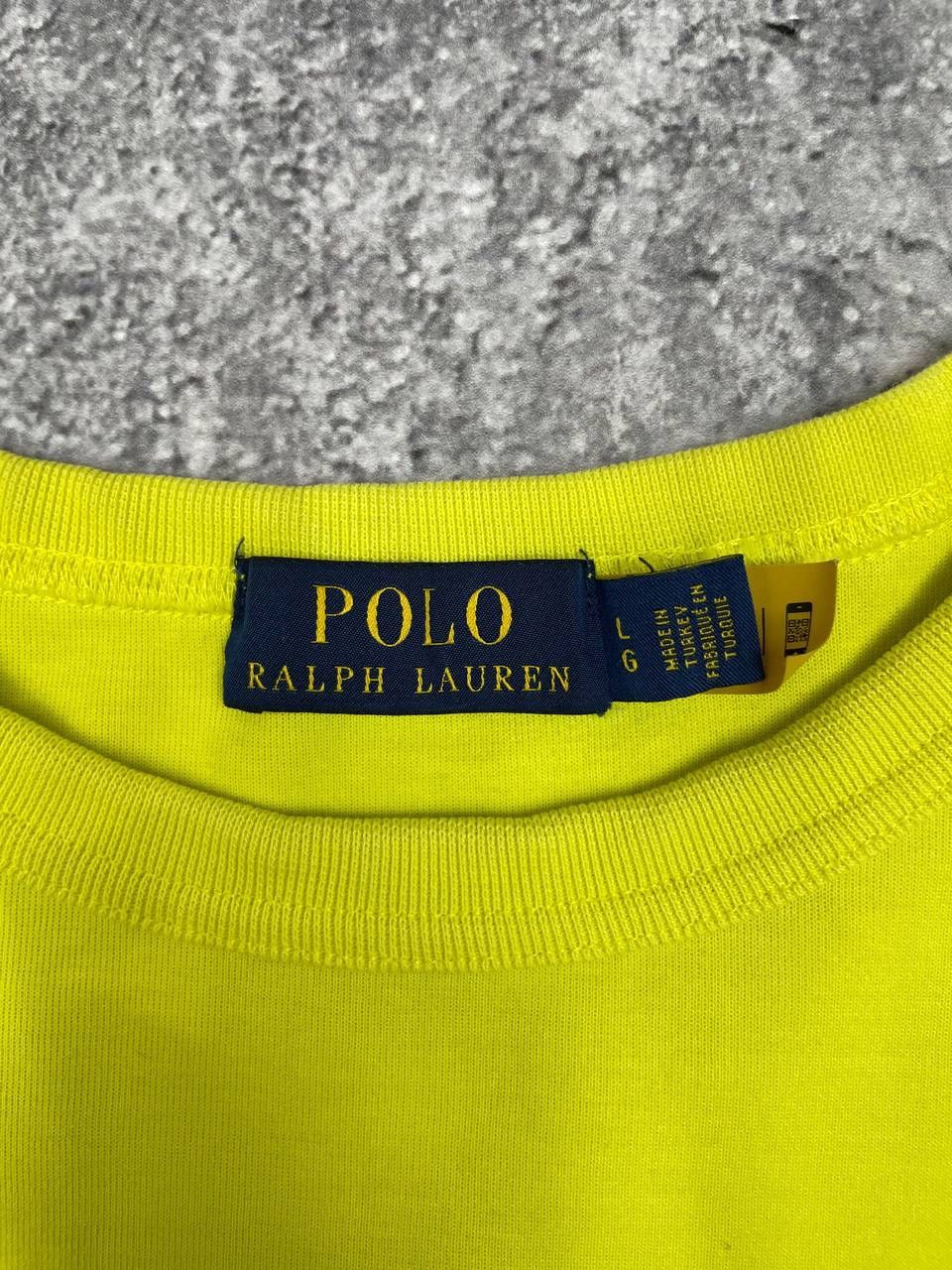 Polo Ralph Lauren Polo Ralph Lauren Men Crewneck Sweatshirt Neon Yellow Size L Size US L / EU 52-54 / 3 - 5 Thumbnail