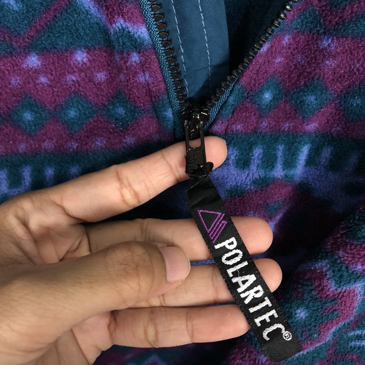 L.L. Bean 🔥Vtg Fleece Jacket Anorak L.L.Bean Native Aztec Navajo Size US M / EU 48-50 / 2 - 12 Thumbnail