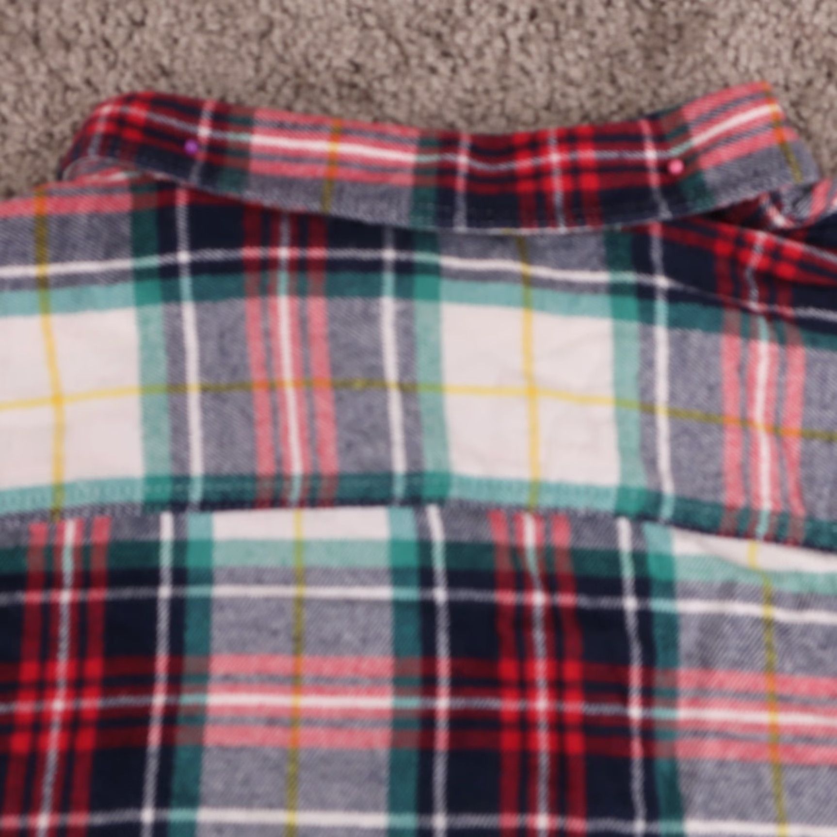 Old Navy Old Navy Flannel Shirt Men's 2XL Multicolor Plaid Long Sleeve Size US XXL / EU 58 / 5 - 6 Thumbnail