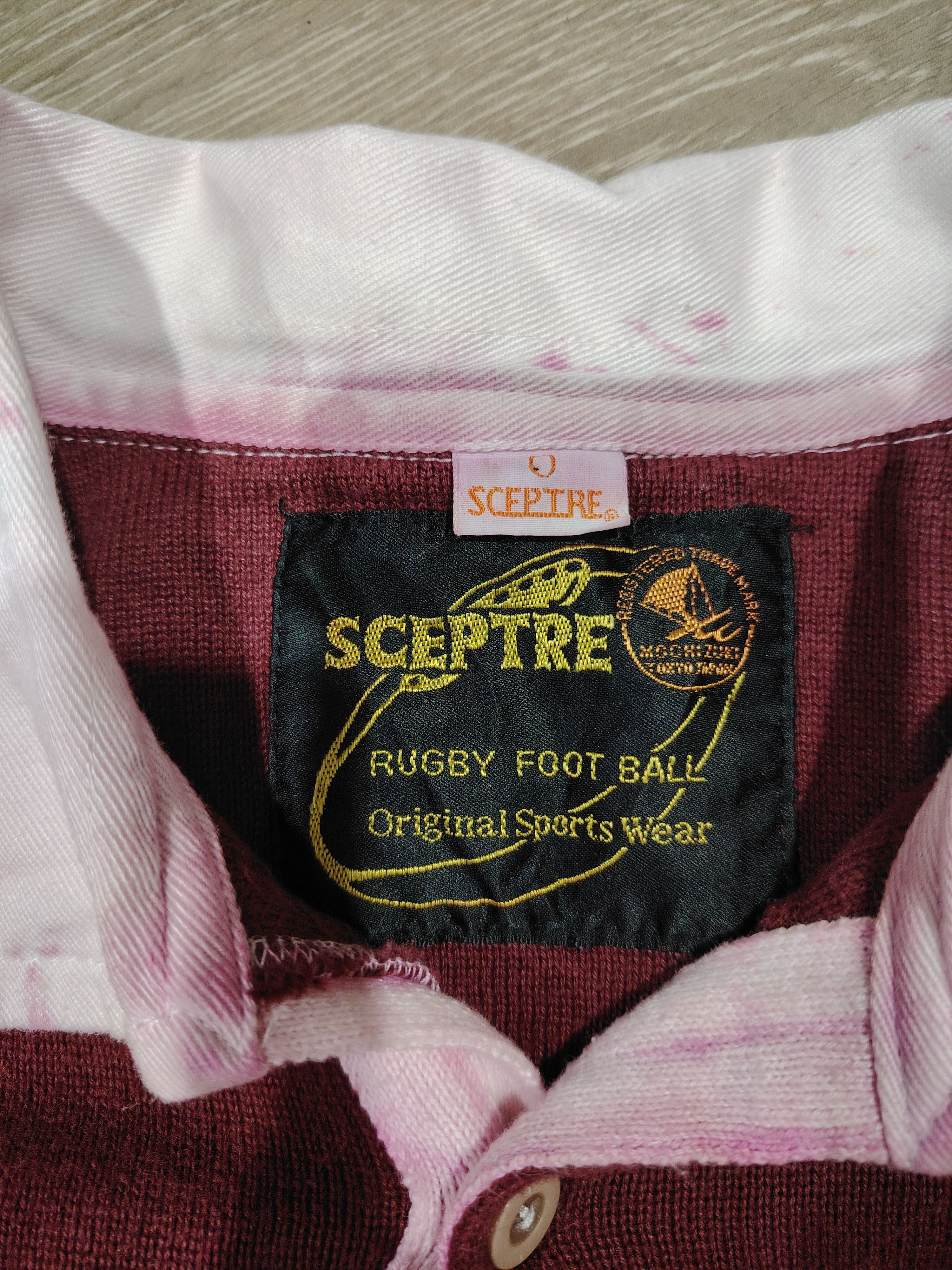 Other Vintage Sceptre Rugby Foot Ball Red Long Sleeve T-shirt #12 Size US L / EU 52-54 / 3 - 7 Thumbnail