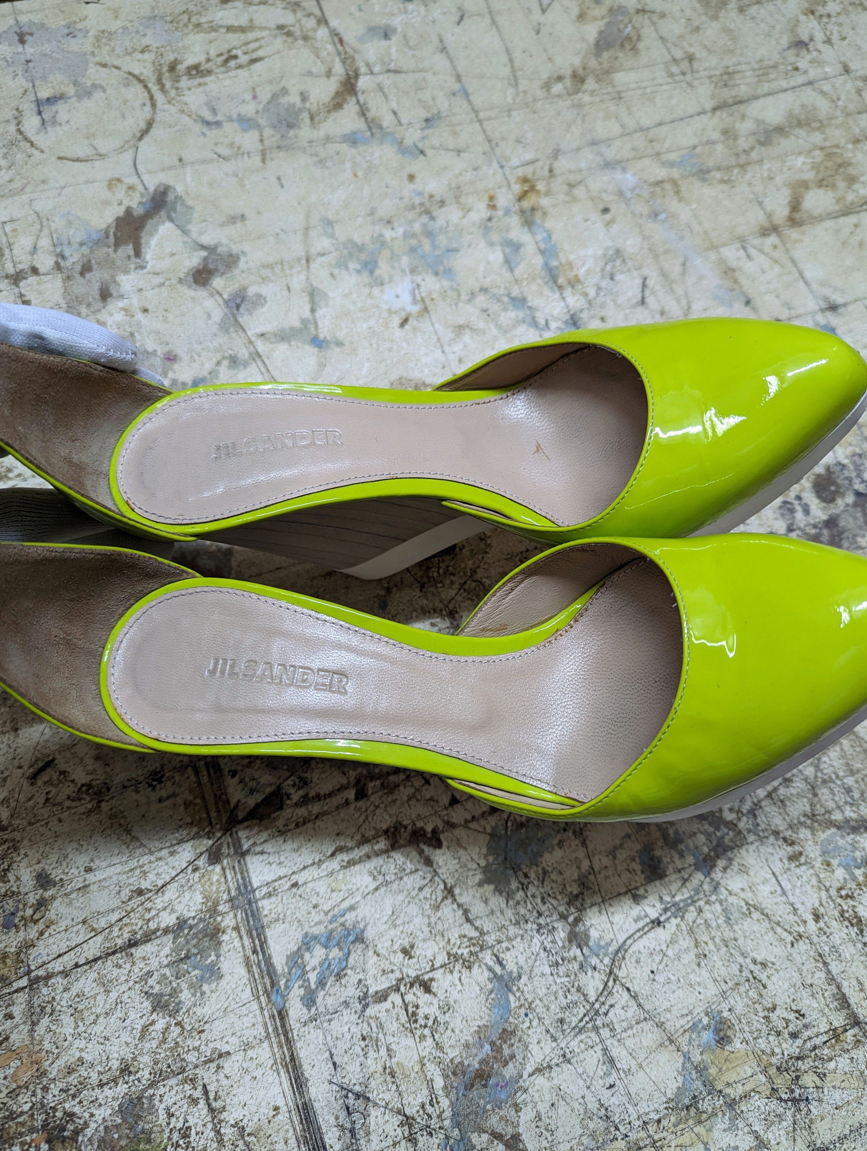 Jil Sander 00s Jil Sander Toxic Polished Platform Heels Size US 7.5 / IT 37.5 - 7 Thumbnail