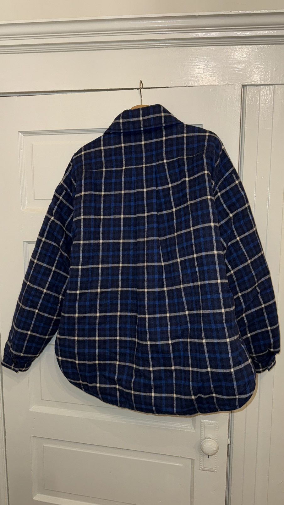 Balenciaga Padded Blue Plaid Overshirt Size US M / EU 48-50 / 2 - 2 Thumbnail